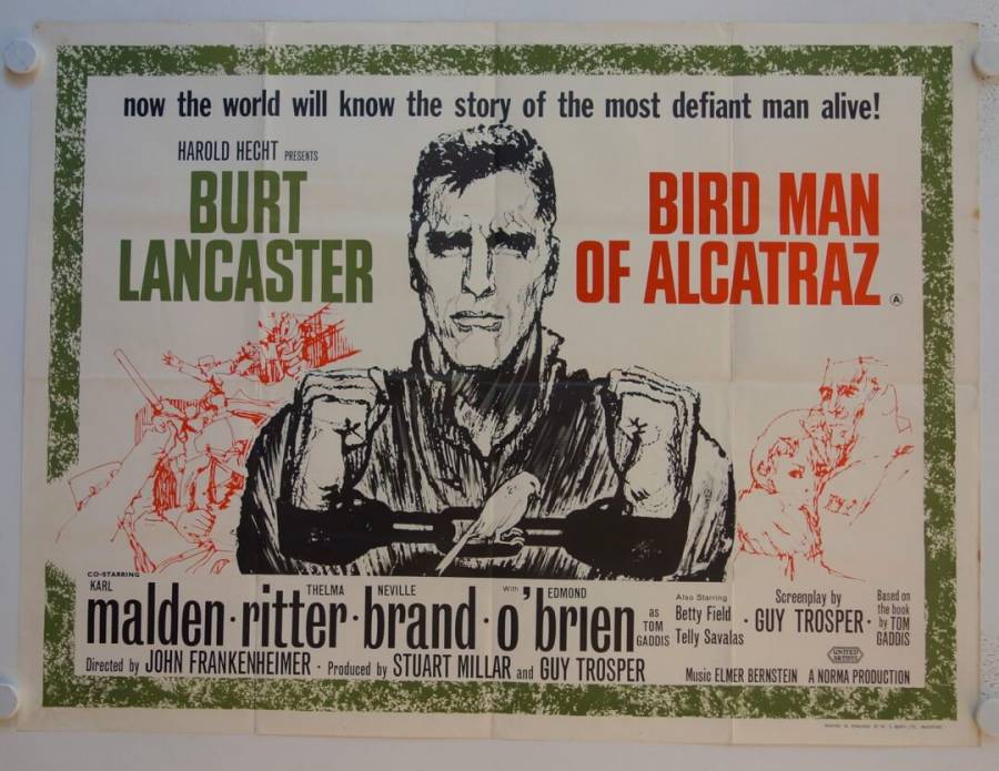 Der Gefangene von Alcatraz originales britisches Filmplakat