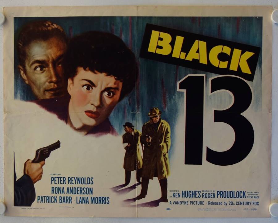 Black 13 original release US halfsheet movie poster
