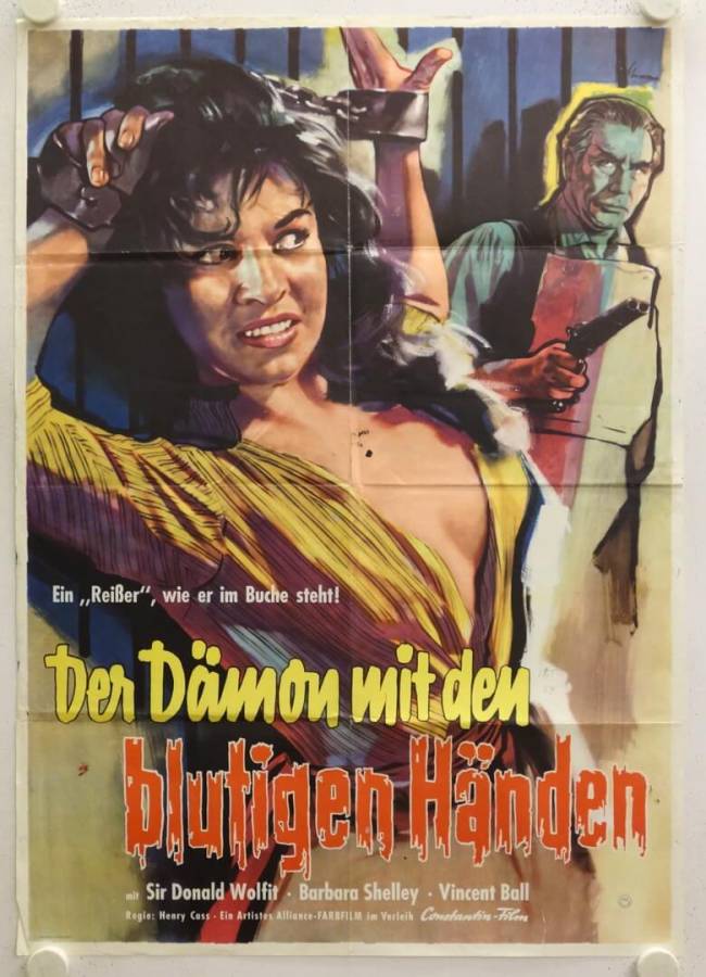 Der Dämon mit den blutigen Händen originales deutsches Filmplakat