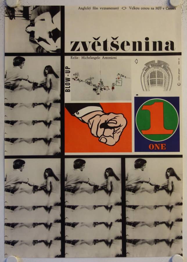Blow-Up original release czech A1 movie poster