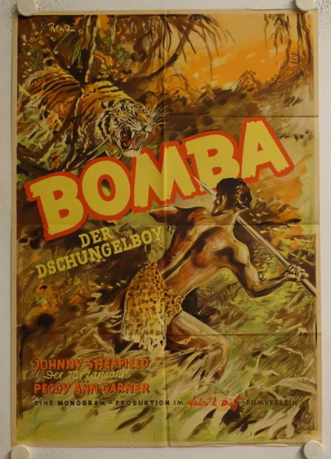 Bomba der Dschungelboy originales deutsches Filmplakat