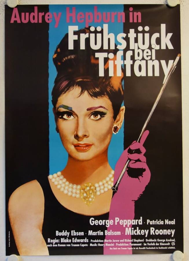 Breakfast at Tiffanys re-release german movie poster