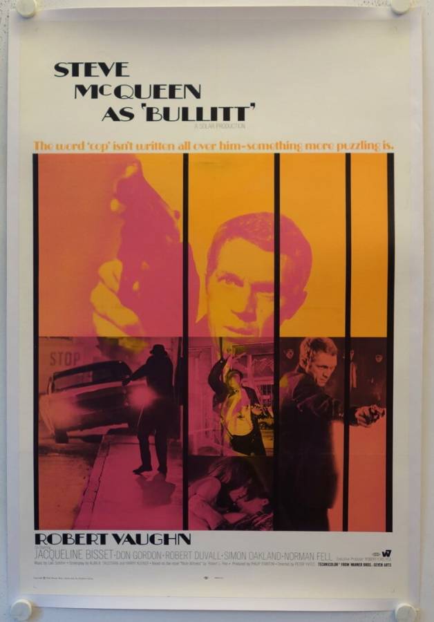 Bullitt original release US Int'l Onesheet movie poster