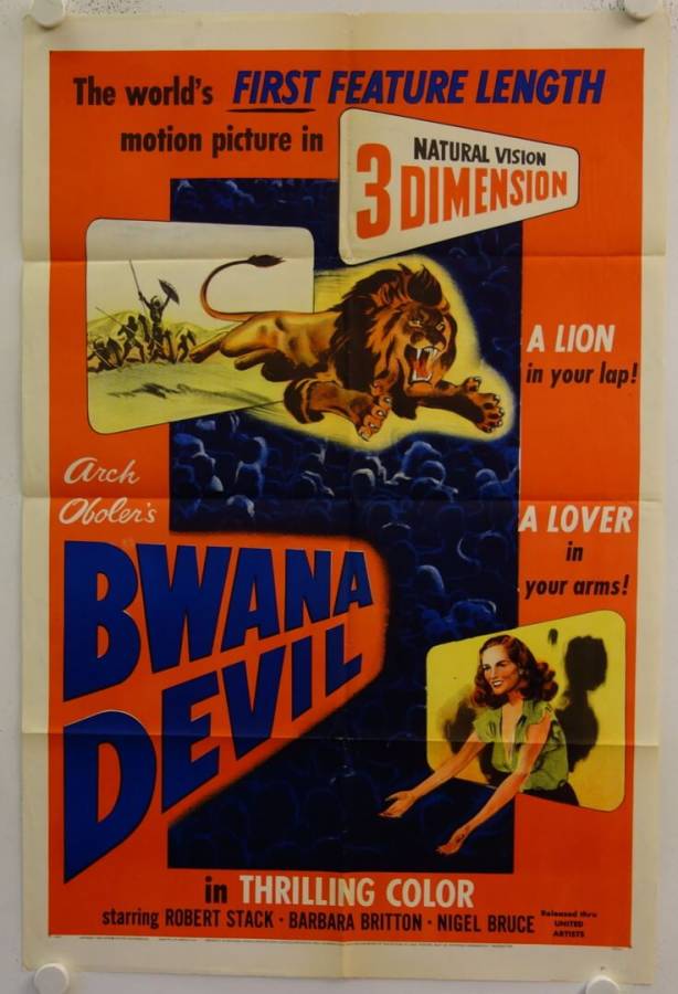 Bwana, der Teufel originales US Filmplakat