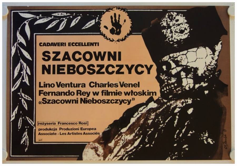 Cadaveri eccelenti - Illustrious Corpses original release polish movie poster