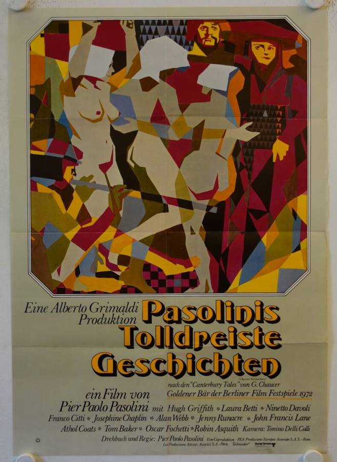 Pasolinis tolldreiste Geschichten originales deutsches Filmplakat