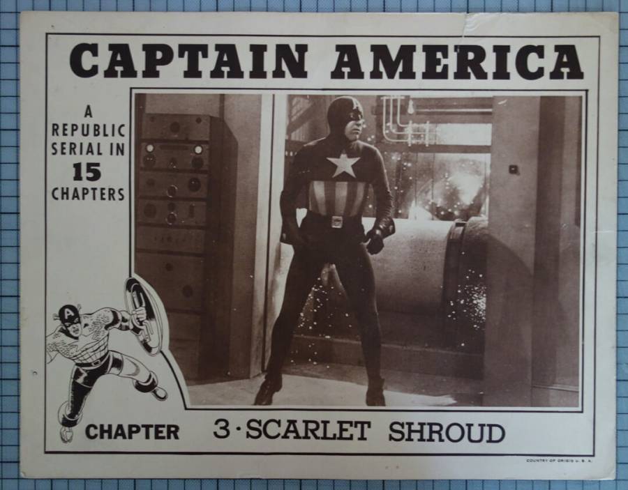 Captain America original release US Lobby Card