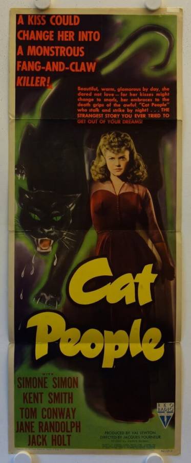 Katzenmenschen originales US Insert Filmplakat