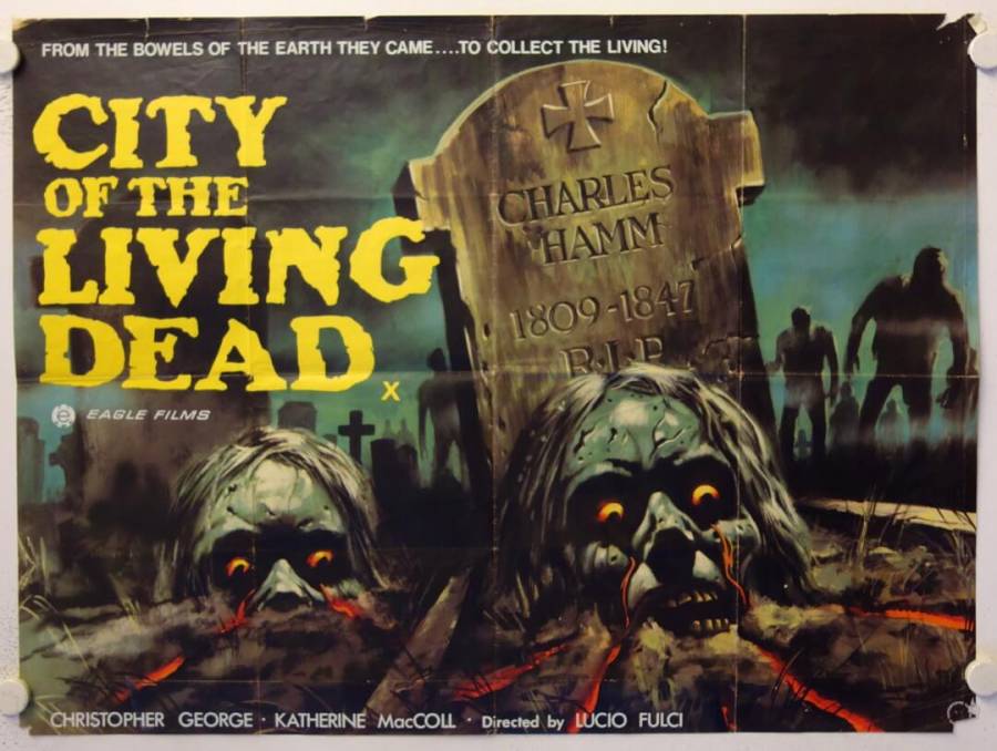 City of the Living Dead original release british quad movie poster