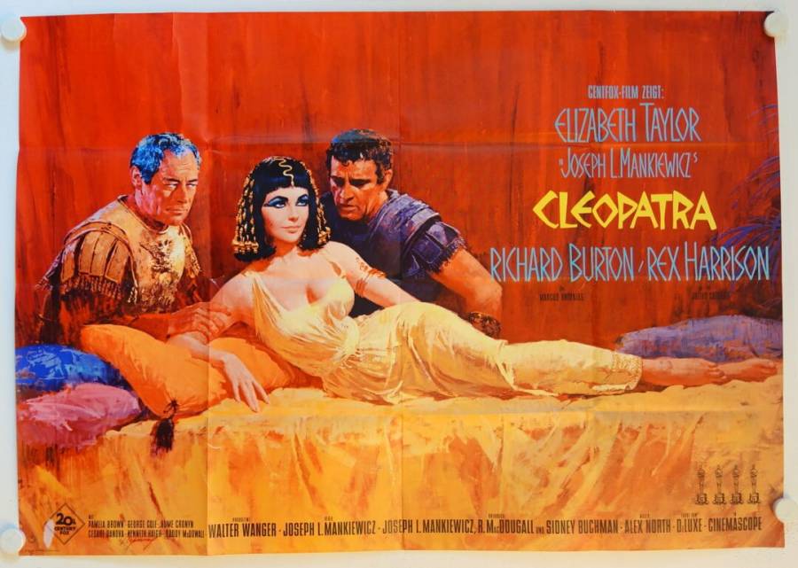 Cleopatra original release german double-panel movie poster