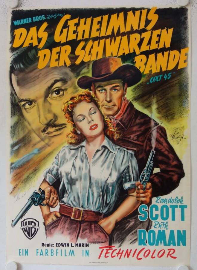 Das Geheimnis der schwarzen Bande originales deutsches Filmplakat