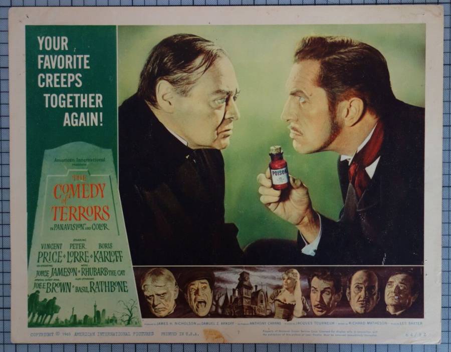 Comedy of Terrors original release US Lobby Card