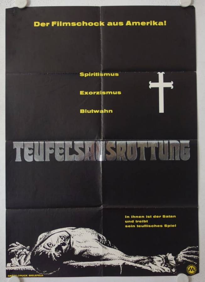 Teufelsausrottung originales deutsches Filmplakat (R70s)