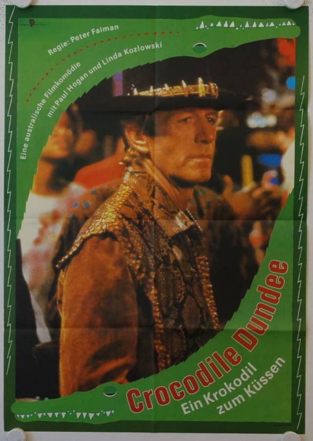 Crocodile Dundee original release East-German movie poster