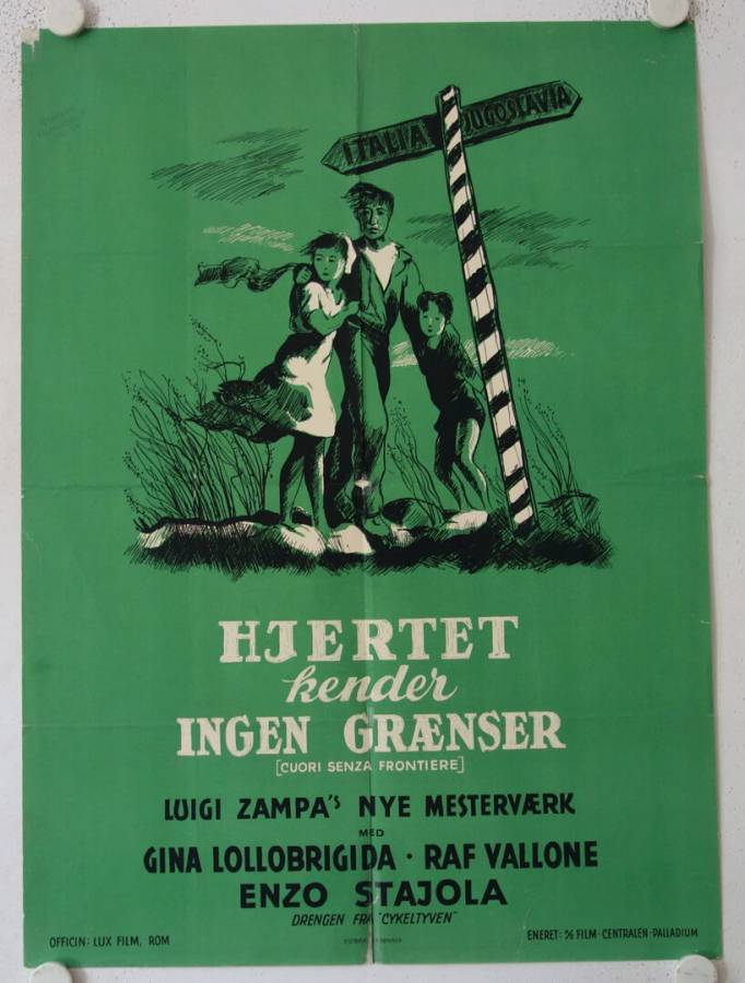 Cuori senza frontiere - The White Line original release danish movie poster