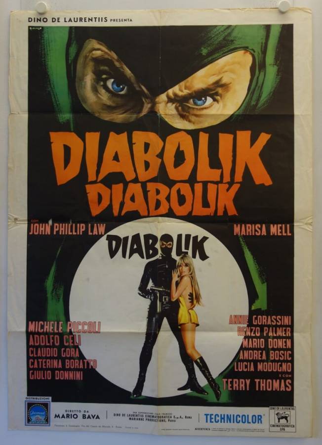 Danger: Diabolik original release italian movie poster