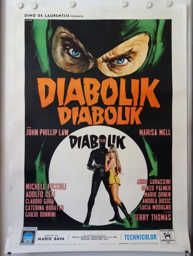 Danger: Diabolik original release italian movie poster