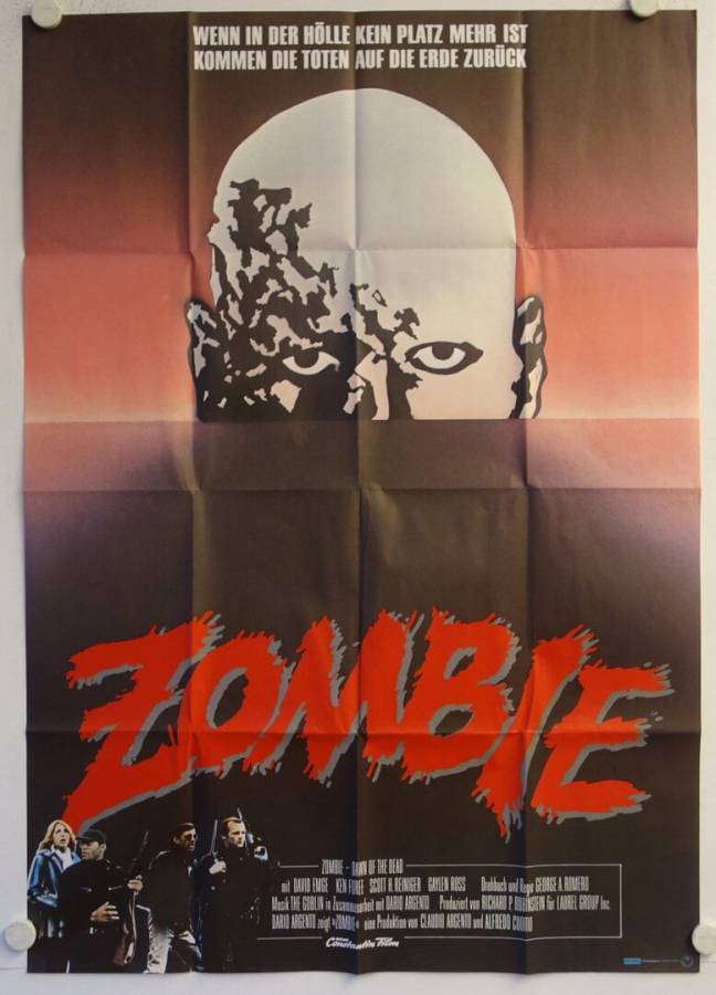 Dawn of the Dead original release german double-panel movie poster
