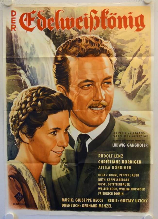 Der Edelweisskönig originales deutsches Filmplakat