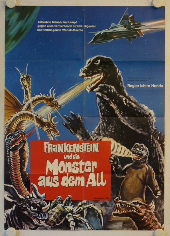 Frankenstein und die Monster aus dem All originales deutsches Filmplakat