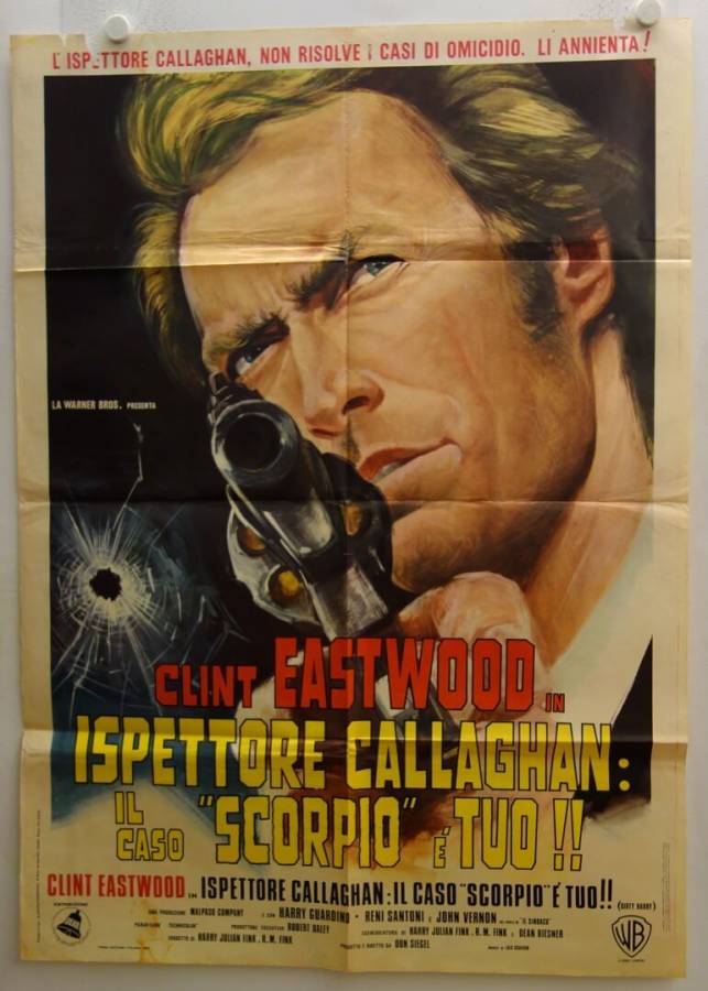 Dirty Harry originales Filmplakat aus Italien