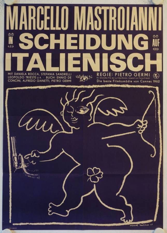 Divorce Italian Style original release east-german movie poster