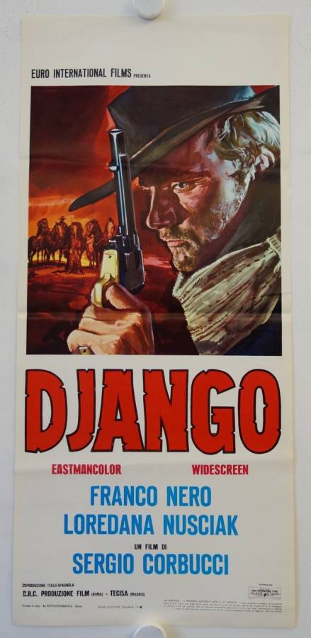 Django originales Filmplakat aus Italien (R70s)