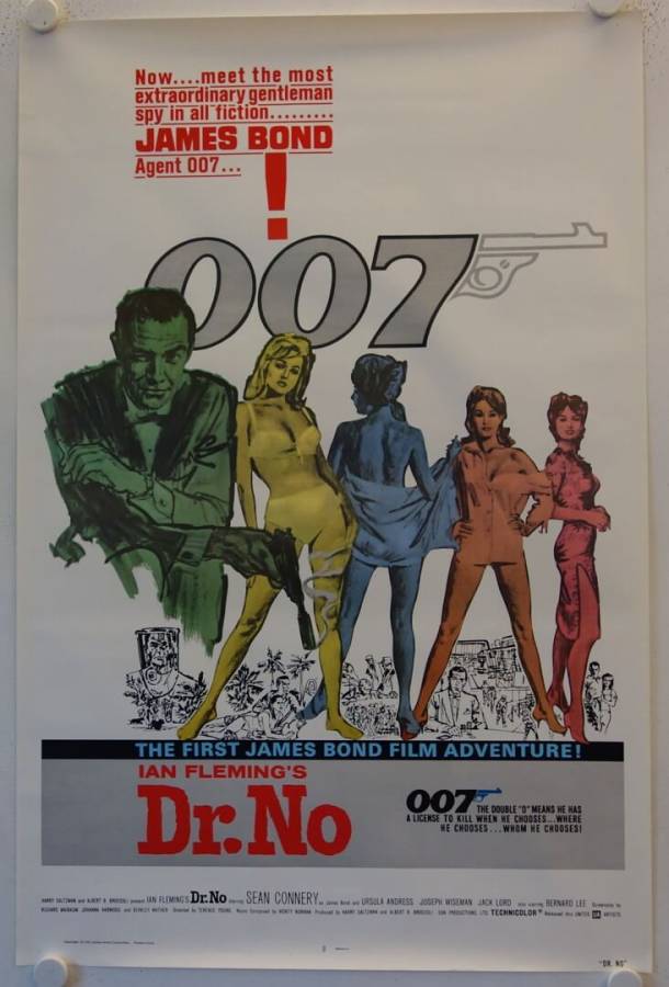 James Bond 007 jagt Dr. No originales US Filmplakat