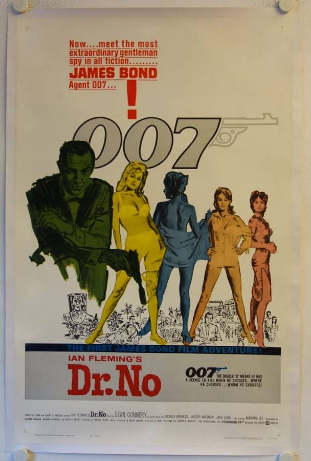 Dr. No original release US Onesheet movie poster
