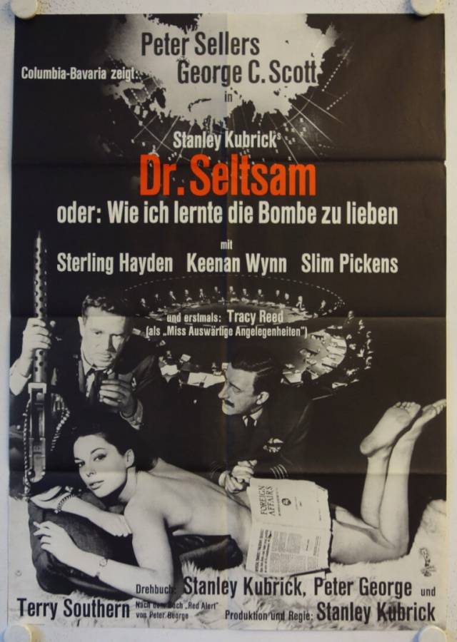 Dr. Seltsam oder wie ich lernte die Bombe zu lieben originales deutsches Filmplakat
