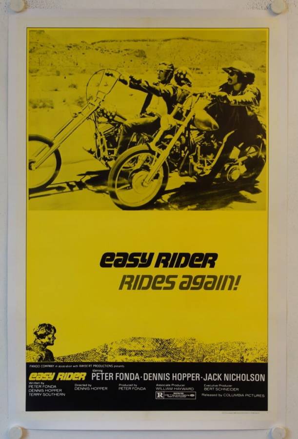Easy Rider re-release US Onesheet movie poster