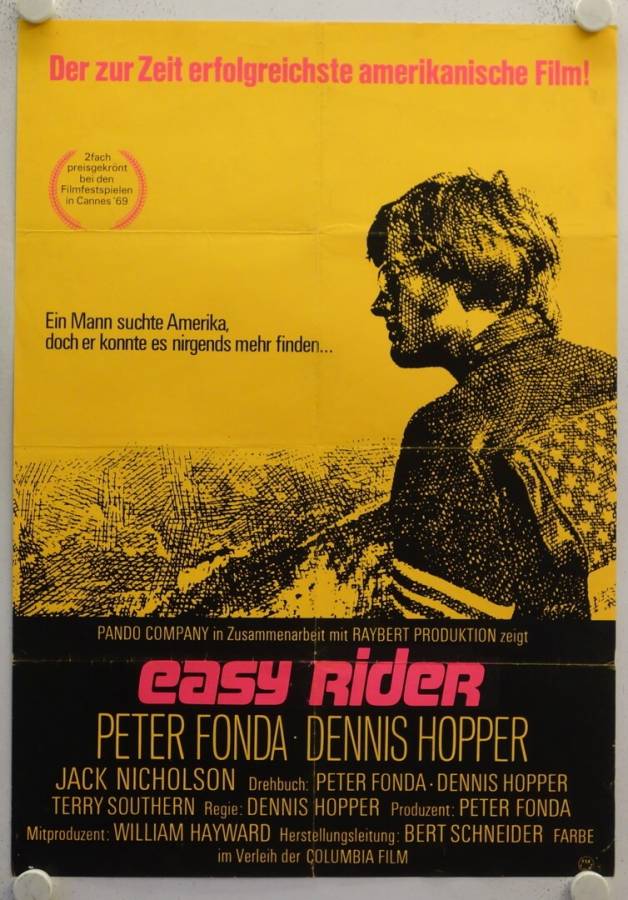 Easy Rider originales deutsches Filmplakat