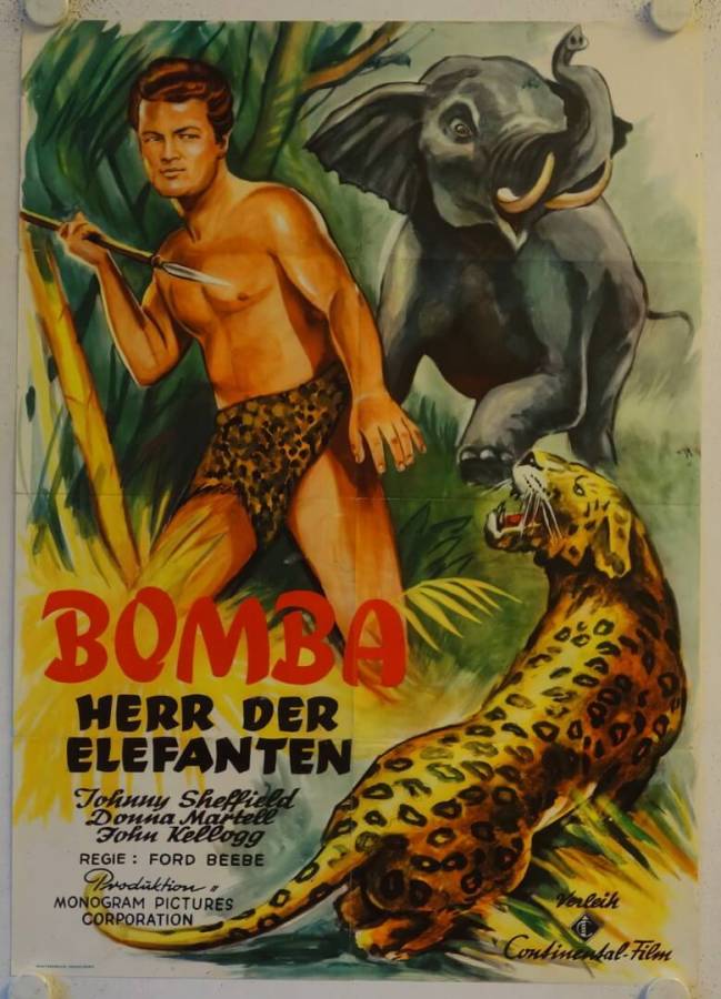 Bomba Herr der Elefanten originales deutsches Filmplakat