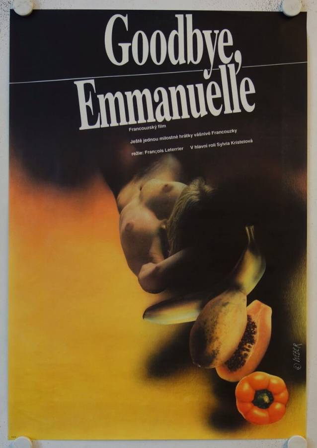 Goodbye, Emmanuelle originales Filmplakat aus Tschechien