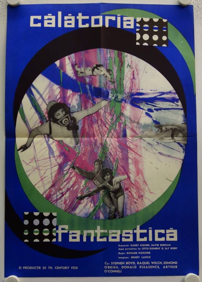 Fantastic Voyage original release romanian movie poster