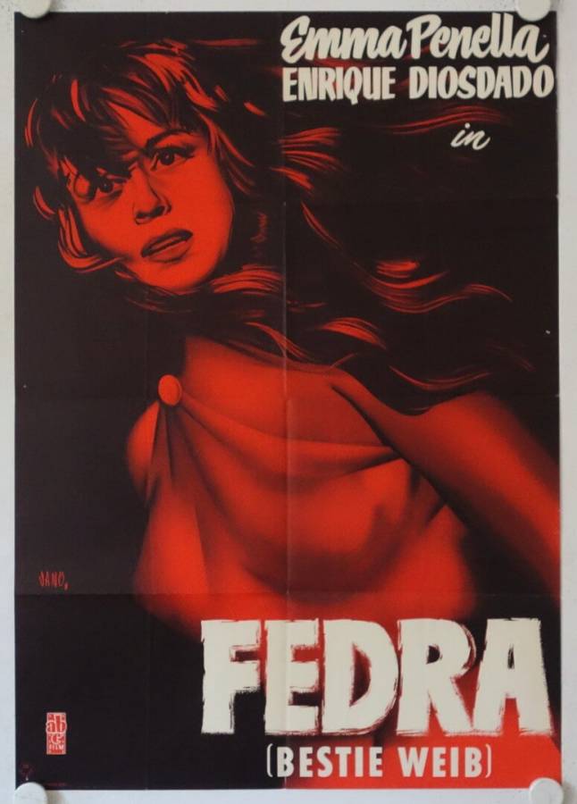Fedra - Bestie Weib originales deutsches Filmplakat