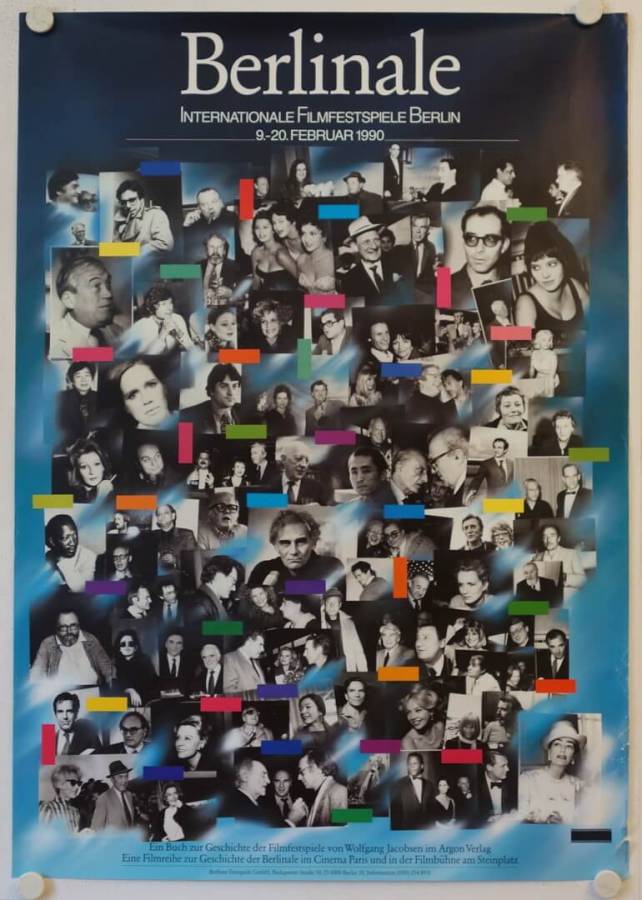 Filmfestspiele Berlin 1990 original german film festival poster