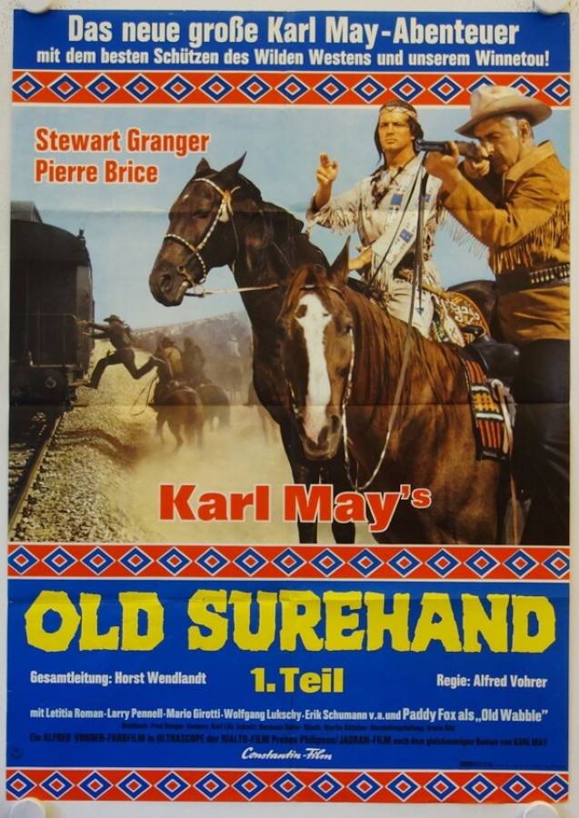 Karl May Flaming Frontier original release german poster
