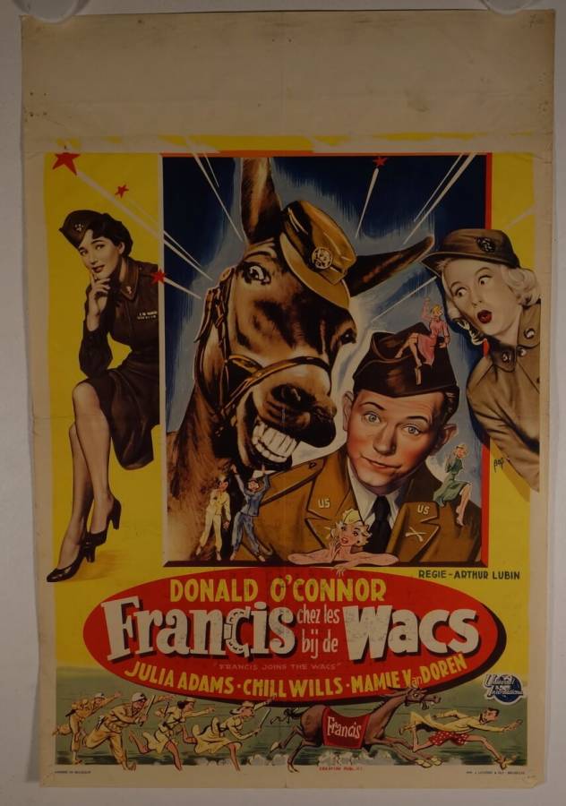 Francis joins the Wacs originales belgisches Filmplakat