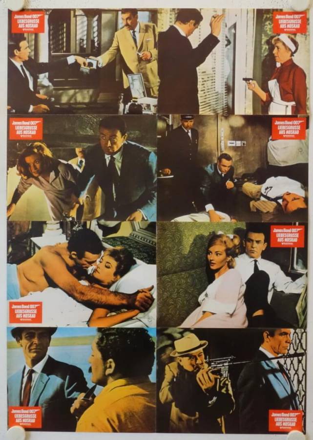 James Bond 007 - Liebesgrüsse aus Moskau originaler deutscher Aushangfotosatz (R80s)