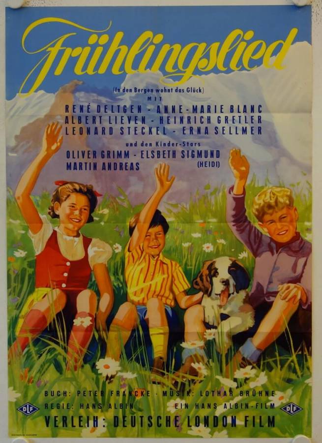 In den Bergen wohnt das Glück originales deutsches Filmplakat