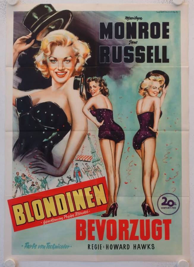 Blondinen bevorzugt originales deutsches Filmplakat