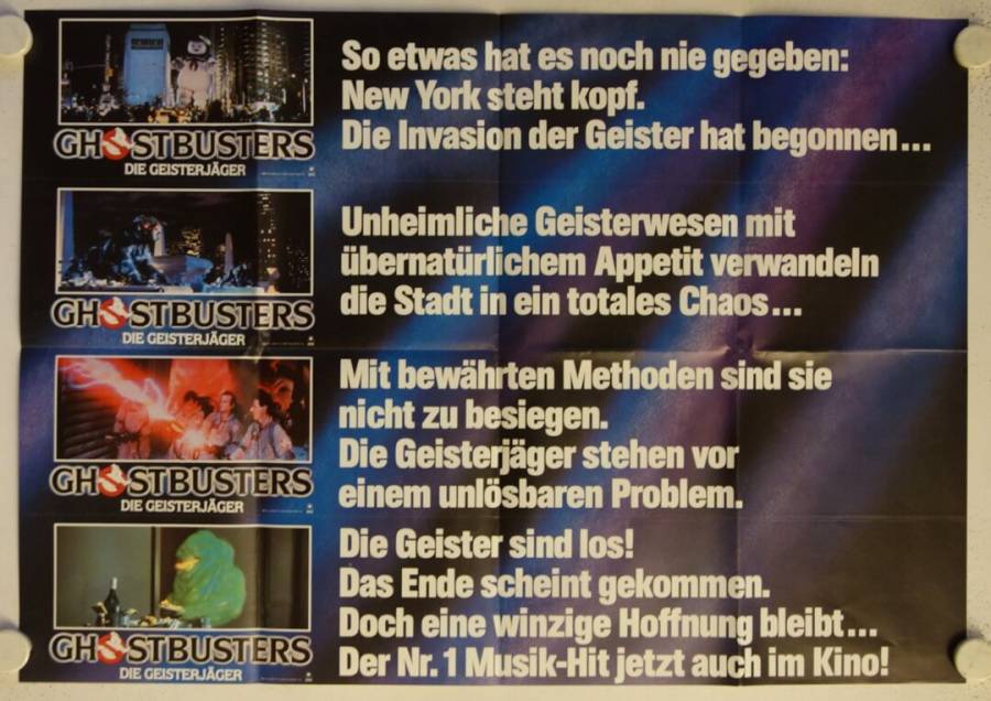Ghostbusters originales deutsches Sonderplakat