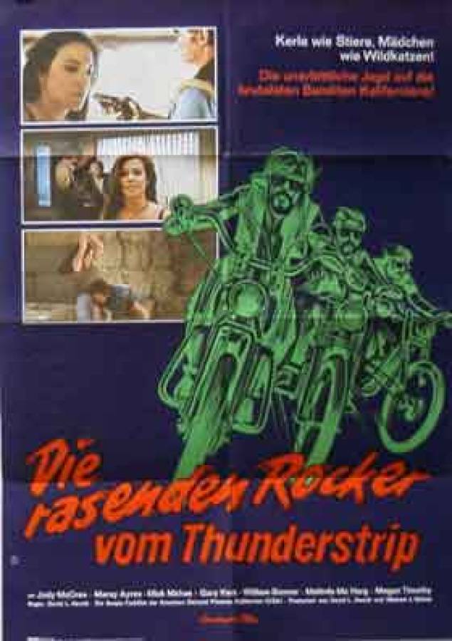 The Girls from Thunder Strip original release german movie poster