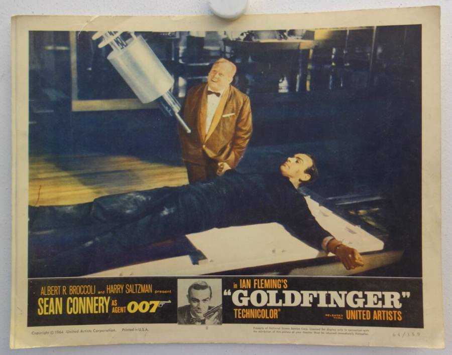 James Bond 007 - Goldfinger originale US Lobby Card