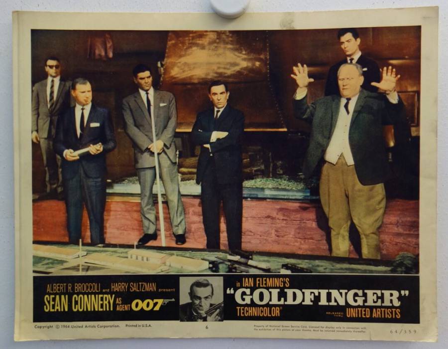 James Bond 007 - Goldfinger originale US Lobby Card
