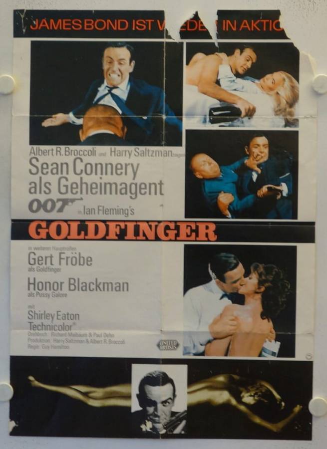 James Bond 007 - Goldfinger originales deutsches Filmplakat
