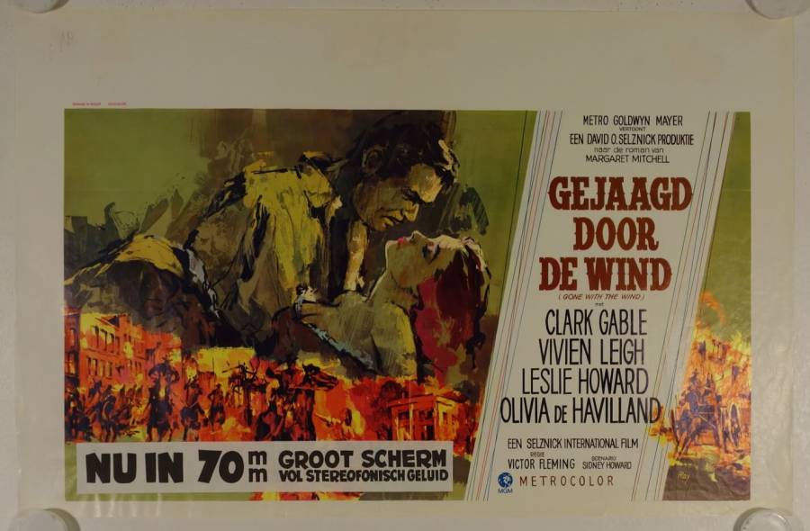 Vom Winde verweht originales Filmplakat aus Belgien R74