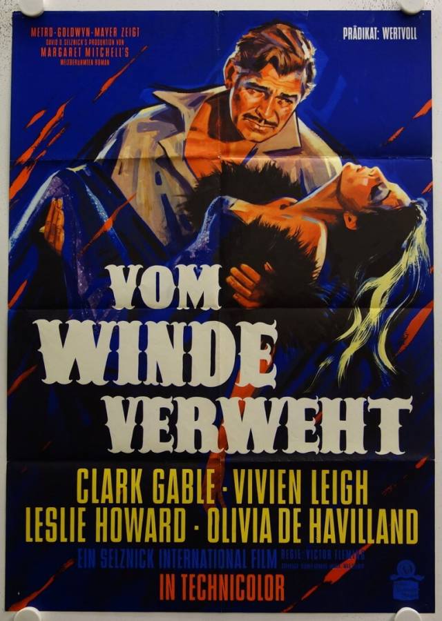 Gone with the Wind re-release german movie poster