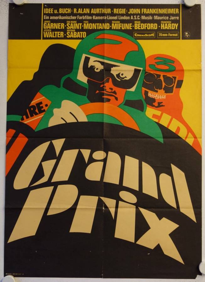 Grand Prix original release east-german movie poster